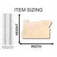 thumbnail image 2 of Unfinished Wood Oregon Shape - State - Craft - up to 46" DIY 4" / 1/8", 2 of 3