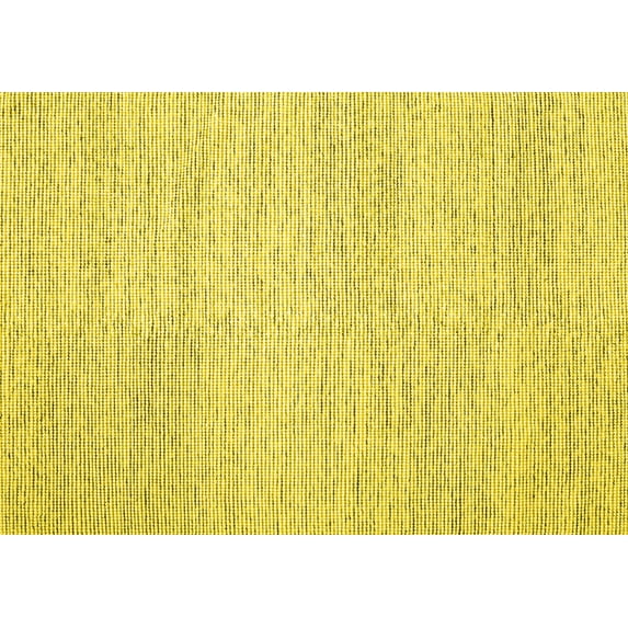 Ahgly Company Indoor Rectangle Abstract Yellow Contemporary Area Rugs, 2' x 3'