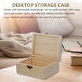 thumbnail image 3 of HEATSHAKING Wood Small Crafts Box with Hinged Lid 6Pcs 5.50x4.13x2.55 Inch, 3 of 6