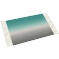 thumbnail image 2 of Gradient Turquoise,Large Area Rug 4x6ft Woven Runner Rug,Minimalist Gray Grey Abstract Art Washable Living Room Bedroom Kitchen Bathroom Classroom Carpet with Tassels,Indoor Outdoor Throw Door Mat, 2 of 5