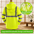 Yellow Medium Hi Vis Rain Suit ANSI Class 3 Breathable Reflective ...