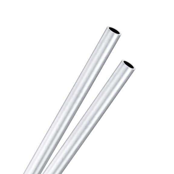 2-Pack 400mm 6063 Aluminum Round Tube, 6mm ID 8mm OD Seamless Aluminum Tubing for Construction/Machining/DIY Crafting [0.24x0.31x15.75IN]