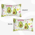 thumbnail image 4 of Bingfone Avocado Work Out Standard Size Pillowcase, Long Staple Pure Cotton Envelope Closure Pillow Cover,14"X20", 4 of 9