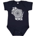 thumbnail image 3 of Inktastic Wisconsin Silhouette Mandala Boys or Girls Baby Bodysuit, 3 of 5