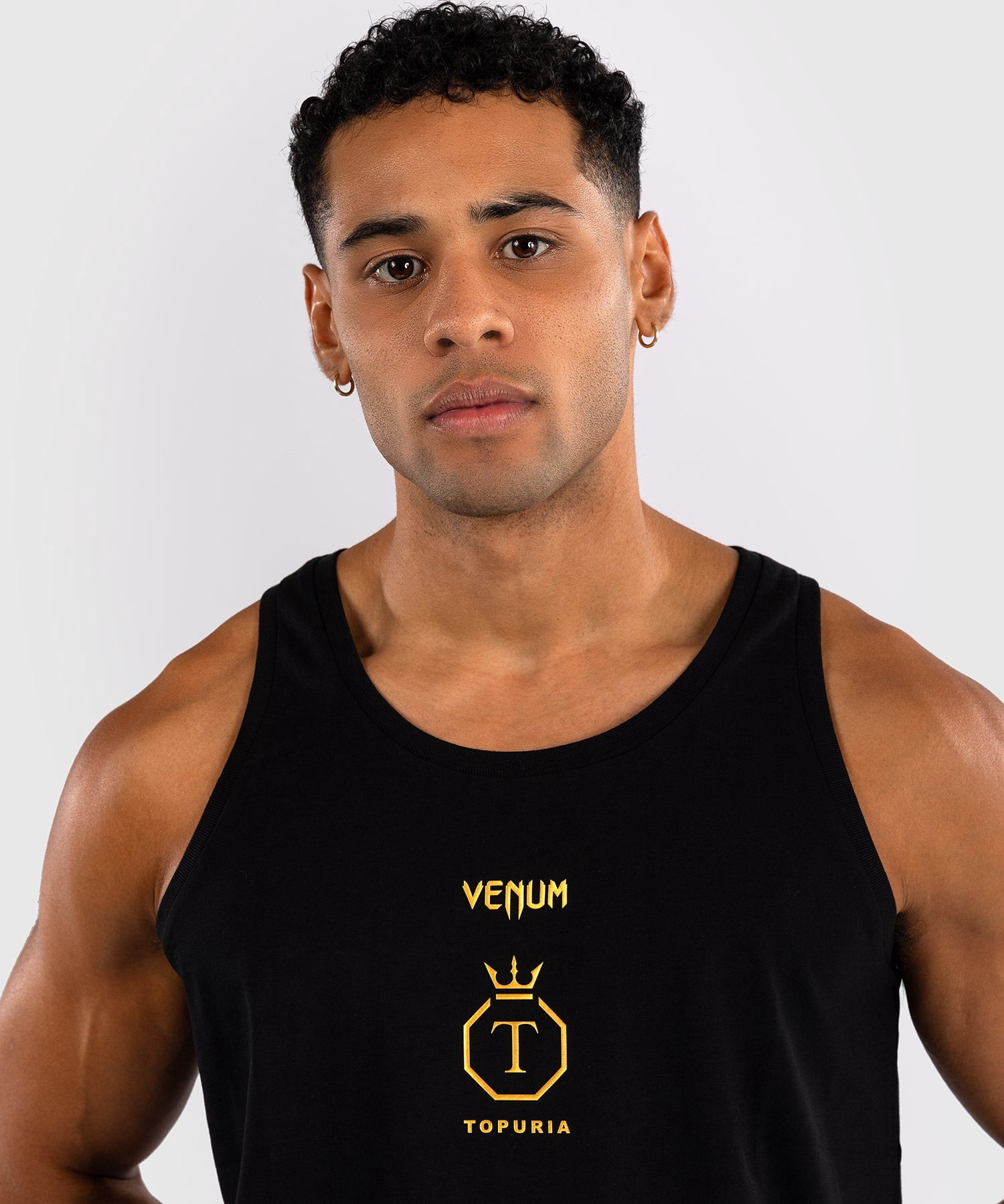 Venum x Ilia Topuria Unmatched Tank Top - Black/Gold - Large
