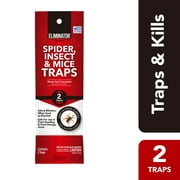 Eliminator Spider and Insect Traps, Single-Use Spider Traps, 2 Ct