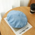 thumbnail image 4 of YooGuoGuo Denim Beret Hat Breathable Cotton Jeans Retro Style British Beanie Hat for Women Girls, 4 of 5