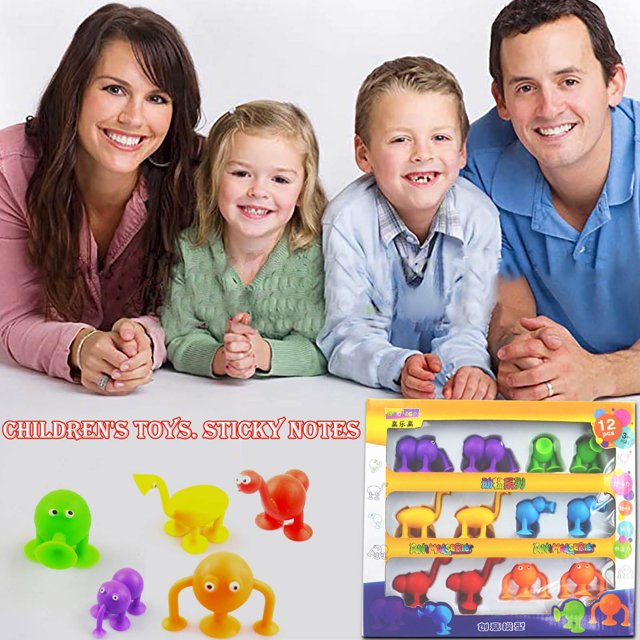 Cartoon Animal Children's Toy Sticky Sticky Music Silicone Manual Suction Cup