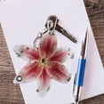 thumbnail image 4 of Lifelike Lily Keychain Bag Charm Simulation Lily Flower Hanging Keyring Pendant Chic Bag Pendant Accessories, 4 of 7
