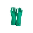 thumbnail image 2 of Ansell Sol-Vex Unsupported Nitrile Gloves Flock Lined Straight Cuff Size 8 Green 12 Pair/Box, 2 of 2
