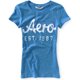 thumbnail image 1 of Aeropostale Womens 87 Shadow Graphic Camiseta, Azul, X-Large Aeropostale Camiseta gráfica, 1 of 1