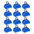 thumbnail image 1 of Cow Bells Noise Makers Cheering Bell: 12 Pcs Metal Cowbells Blue, 1 of 7