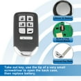 thumbnail image 4 of Unique Bargains 7 Button 433MHz 47 Chip Keyless Entry Remote Control KR5V2X for Honda Civic CR-V, 4 of 7