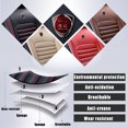 thumbnail image 4 of Eluto 1 Piece Car Seat Cover PU Leather, Red Padded Front Seat Cushion Universal for Auto Truck Van SUV, 4 of 12