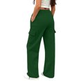 thumbnail image 6 of ShomPort Boys Cargo Pants Elastic Waist Drawstring Straight Leg Cargo Sweatpants with Pockets Casual Kids Uniform Pant, 6 of 8