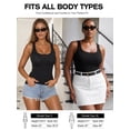 thumbnail image 5 of RELLECIGA Womens Tank Tops Sleeveless Round Neck Ribbed Stretch Women Shirts, 5 of 12