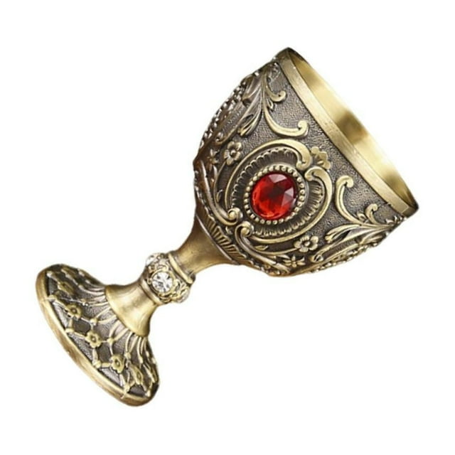 braveheart 30ml Mini Goblet Vintage Metal Wine D Cup Medieval Shatterproof Style Reusable Style Style F