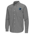 thumbnail image 2 of Men's Antigua Black Memphis Grizzlies Ellis Woven Tri-Blend Button-Down Shirt, 2 of 3