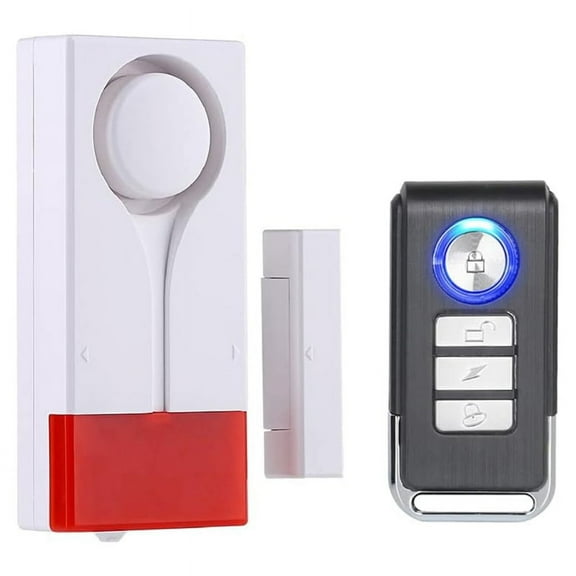 Door Window Open Alarm, Wireless Remote Control Magnetic Sensor Chime Anti Theft Home Security DIY Protection