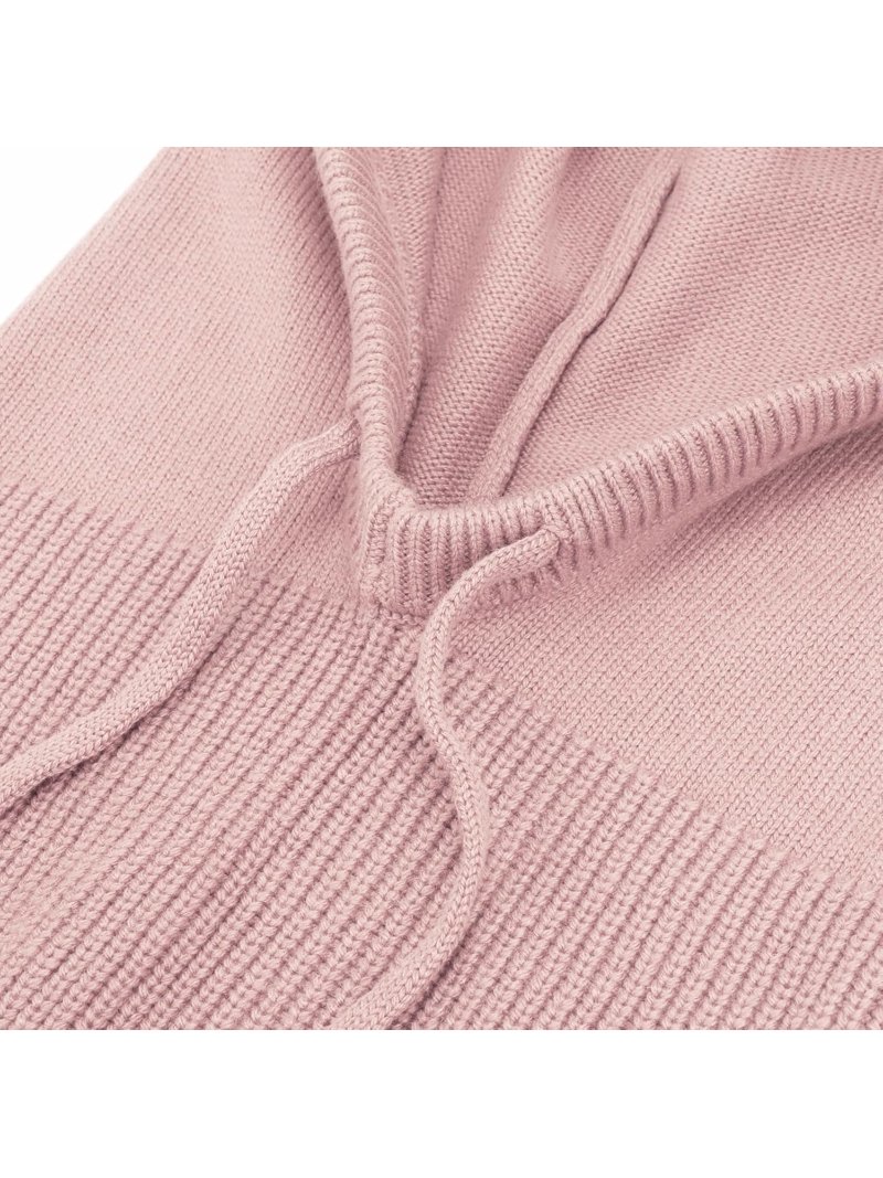 Women\'s Pink Winter Hat Warm Hooded Scarf Hat Balaclava Knit Skull Beanie YEKEYI Hooded Scarf Hat Knit Balaclava Women Beanie Skull  main image 3