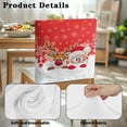 thumbnail image 7 of TSOVTHRID Dining Chair Back Cover Cute Santa Claus Reindeer Print Kitchen Chairs Cover Decorative Chair Protector Slipcovers for Home Hotel Office Farmhouse Christmas Decoration, Set of 1, 7 of 7