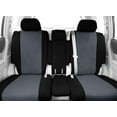 thumbnail image 2 of CalTrend Rear 40/60 Split Back & Solid Cushion Cordura Seat Covers for 2007-2008 Nissan Maxima - NS124-03CC Charcoal Insert with Black Trim, 2 of 3