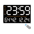 thumbnail image 1 of Digital Wall Clock,15.6 in LED Wall Clocks Display,With Remote Control,For Living Room Office Classroom Gym, 1 of 8