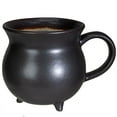 thumbnail image 3 of Moon Magic Witch Cauldron Glazing Ceramic Porcelain Coffee Mug Soup Bowl, 3 of 6