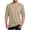 Beige, variant on Long Sleeve Shirts for Men, Mens Long Sleeve Muscle T Shirts Casual V-Neck Longline Ribbed Tee Shirts S-3XL