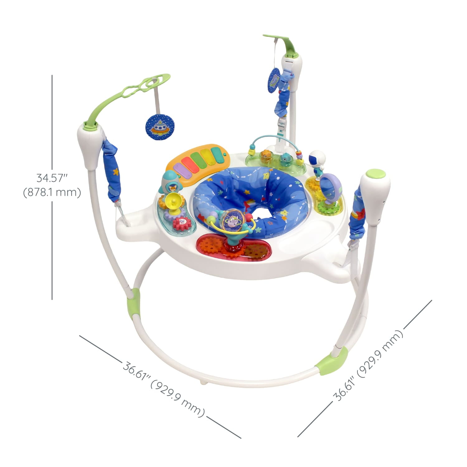 Open Box Infantino Magic Motion Activity Jumper: Space-Themed Adventure for Little Explorers, Unisex, 4+ Months