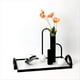 thumbnail image 5 of Jarrón de Hierro Sala de Estar Dormitorio Decoración Artesanal Decoración Artesanal Arreglo Floral Decoración del Hogar,Negro L, 5 of 5