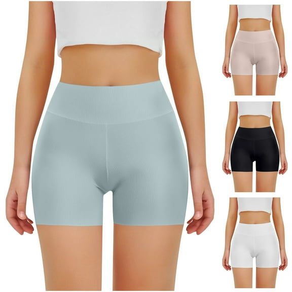 Pounoo New 2025 Shorts for Girls 4-16 Trendy Solid Summer Shorts Elastic Waisted Stretchable Girls Shorts 7-8