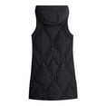 thumbnail image 3 of HTNBO Women's Oversized Long Down Vest Winter Outdoor Coats with Hood Long Puffer Vest Winter Coats Sleeveless Warm Jacket, 3 of 5