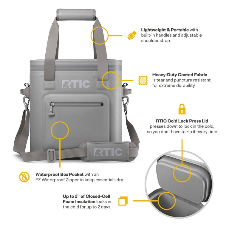 RTIC 20 Can Ultra-Tough Soft Cooler Pro, Leakproof Cooler