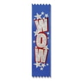 thumbnail image 2 of Pack of 30 Blue "Wow" School, Sports & Camp Achievement Award Prize Ribbons 6.25", 2 of 2