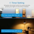 thumbnail image 6 of meross 3 Way Smart Switch, Smart Light Switch Supports Apple HomeKit, Siri, Alexa, Google Assistant & SmartThings, 2.4GHz WiFi Light Switch Neutral Wire Required, Remote Control Timer 1 Pack, 6 of 6