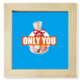 thumbnail image 1 of Love Lovers Only Companionship Square Picture Frame Wall Tabletop Display, 1 of 3