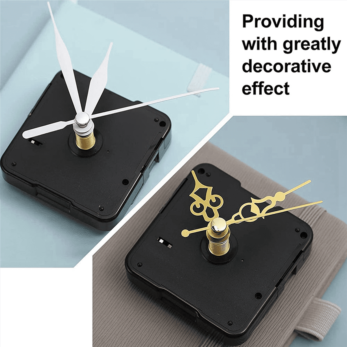 20 Pcs Clock Movement Mechanism Parts Silence Quartz DIY Wall Clock with 28 Different Pairs Clock Hands Replacement Kit