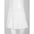 thumbnail image 2 of Kaerm Sports Skort for Girls Tennis Skirt with Built-in Shorts Stretchy Sports Skirt Activewear Skirt White XS, 2 of 7