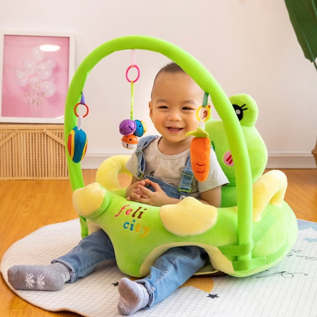 Funda de asiento de apoyo para sofá de bebé para aprender a sentarse, silla de felpa sin relleno (rana) Tmvgtek Para estrenar