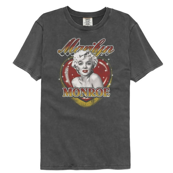 Marilyn Monroe Sparkle Heart Pepper Comfort Color Adult T-Shirt Xl
