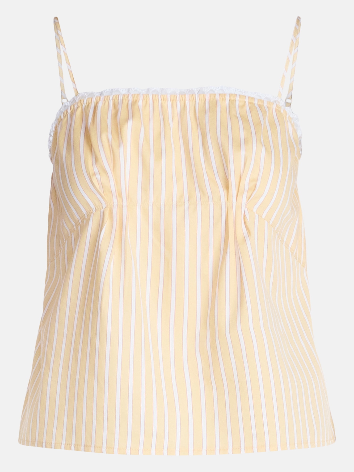 Joyspun Women's Woven Poplin Sleep Cami Top, Sizes XS-3X