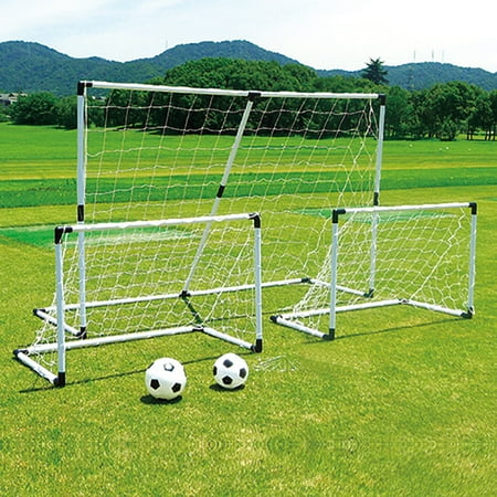 Vandue 6' x 4' Backyard Soccer Goal (Set of 2) with Nets, Stakes and Carry Case - Walmart.com