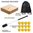 thumbnail image 2 of Entrenador de Swing para Bate de Béisbol y Softbol JUJINGYANG con Pelotas, 2 of 7