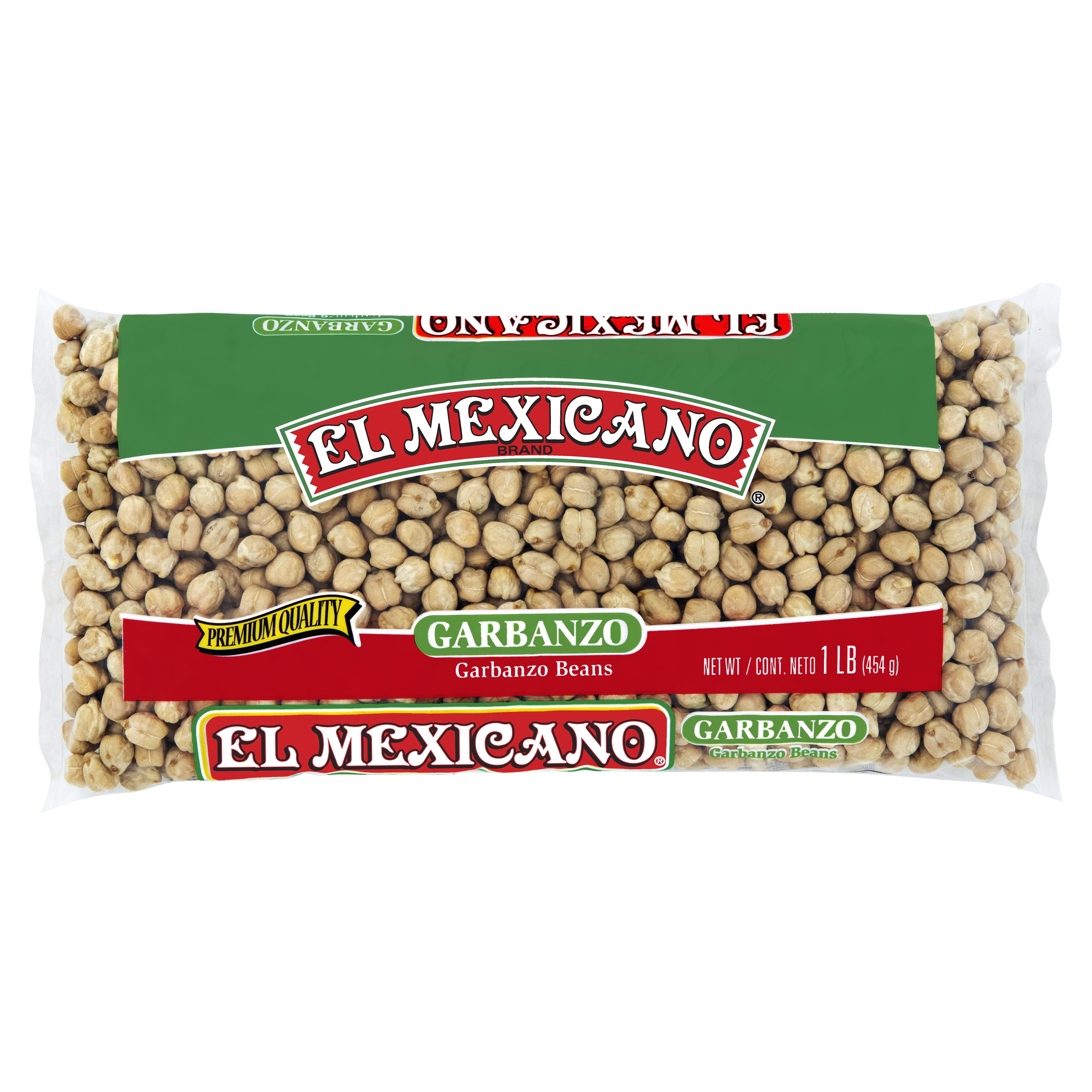 (2 pack) El Mexicano Garbanzo Beans, Chickpeas, 1 lb Bag