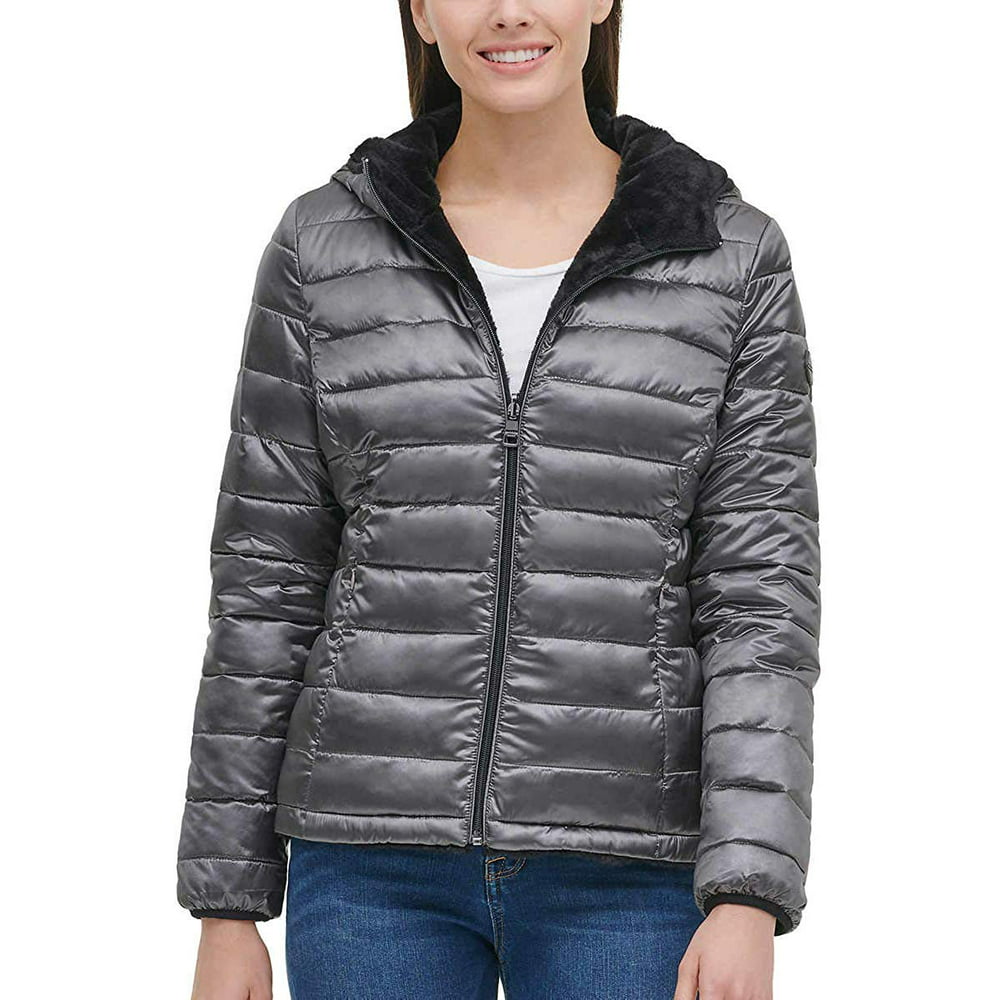 Andrew Marc - Andrew Marc Ladies' Ultra Soft Attached Hood Reversible ...
