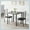 Gray, variant on Jojoka Modern 3-Piece Bar Table Set with Cushioned Chairs, Small Dining Set for Kitchen, Breakfast Nook, Apartment, or Home Office, Rustic Brown