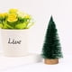 thumbnail image 3 of Mini árboles de Navidad para decoración navideña, 4 mini árboles de Navidad artificiales con base de madera, árboles de decoración navideña de mesa para decoración navideña, 3 of 5