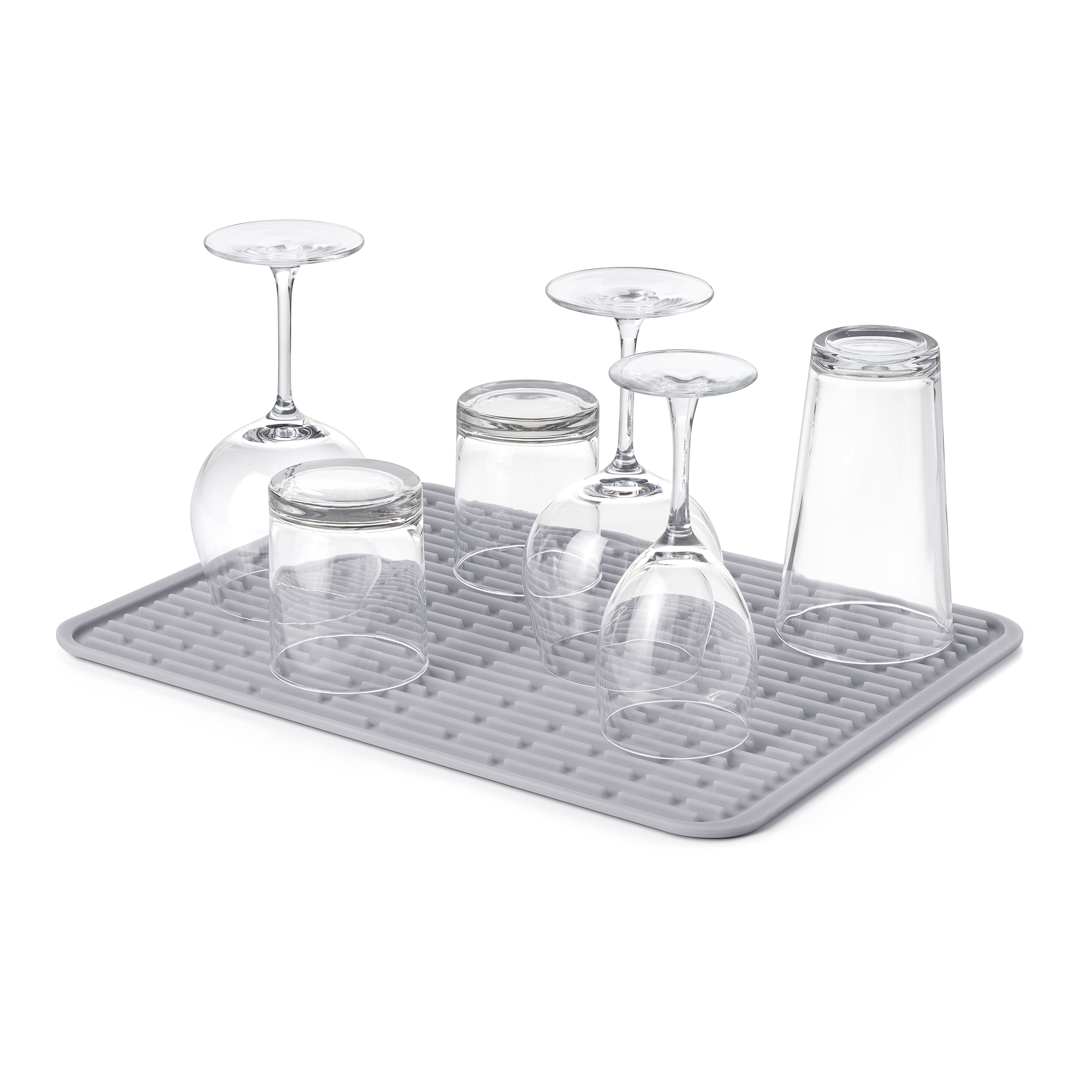 (3 pack) OXO Large Silicone Drying Mat, 16.75-In x 12.5-In, Gray