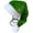 Green, variant on Deluxe Adults Santa Hat for Colorful Christmas Available Colors: Black, Green, Blue, Pink, Red